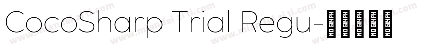 CocoSharp Trial Regu字体转换